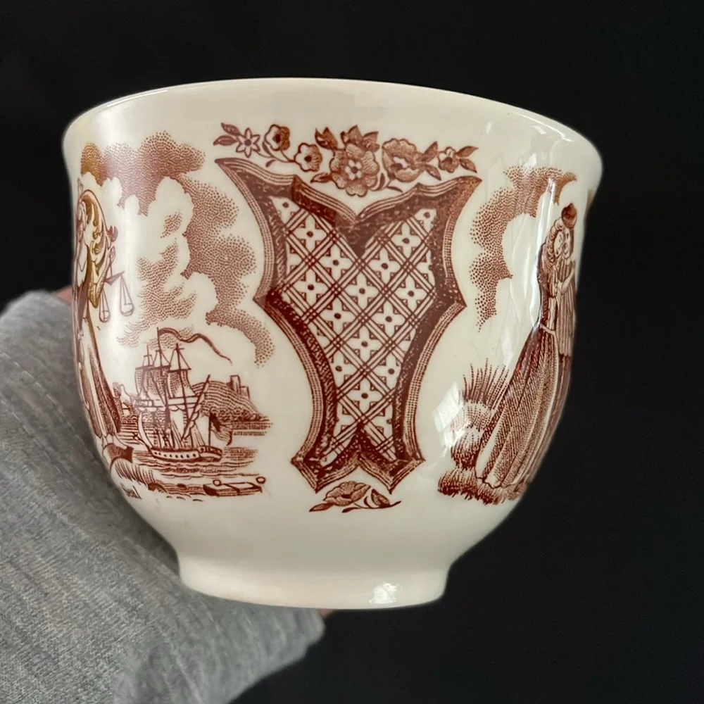 Fair Winds Alfred Meakin Staffordshire Brown Transferware - England